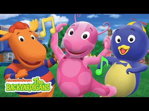 The Backyardigans - Theme Song! w/ Pablo, Uniqua, Tyrone, Tasha & Austin | The Backyardigans