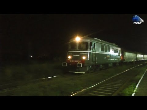 Fluieroasa/Whistle Loko 60-0857-2 RO-SNTFM in Noapte/Night in Gara Oradea Est Station 02 August 2016