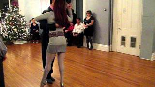 Video thumbnail for Argentine Tango performance 1 by Michael Nadtochi & Angeles Chanaha at Red Bank Tango Holiday Party