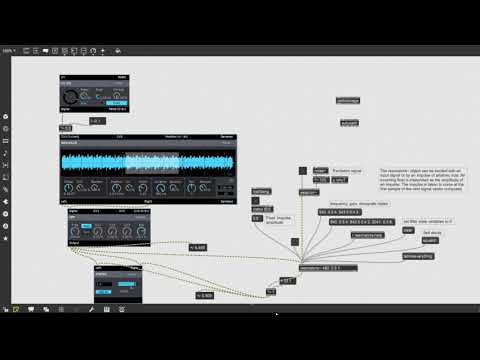 Max/MSP Fun 8 - using resonators object from CNMAT.