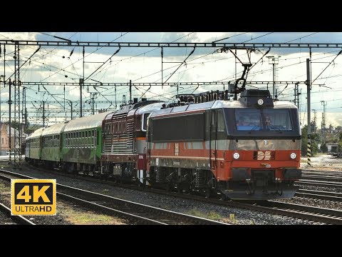 Vlak / Belgičanka IDS 365 001-7 s KDS 750 202-4 Banát expres Praha - Oršava Ex 10073 14.8.2018 (4K)
