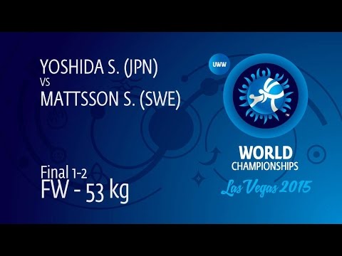 GOLD FW - 53 kg: S. YOSHIDA (JPN) df. S. MATTSSON (SWE), 2-1