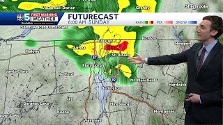 Video: Few downpours likely Sunday morning (04-27-24)