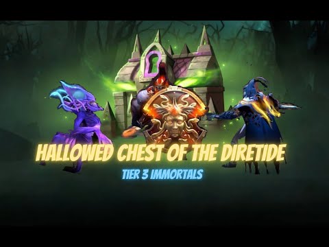 HALLOWED CHEST OF THE DIRETIDE TIER  3 IMMORTALS | DIRETIDE 2020