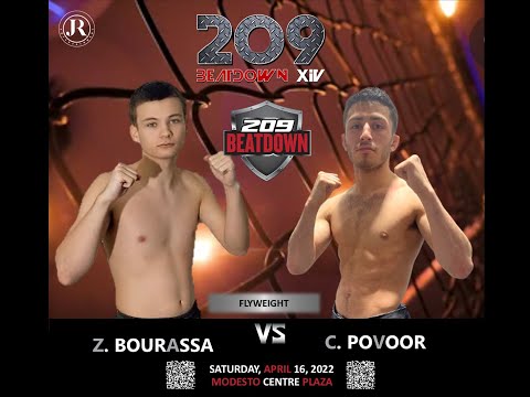 Z. BOURASSA VS C. POVOOR- 209BEATDOWN XIV - APRIL 16, 2022