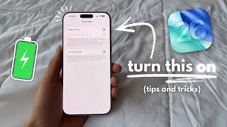 Bad Battery Life? 10+ iPhone Settings to Change | iOS 26 Battery Settings
