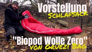 Schlafsack: "Biopod Wolle Zero" von Grüezi Bag