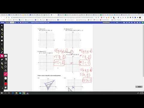 Help Video Graphing Dilations Worksheet Part 2