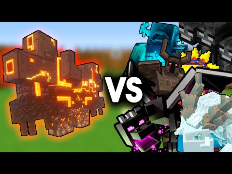 Netherite Monstrosity VS ALL Minecraft Bosses | Minecraft Mob Arena