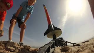preview picture of video 'GoPro Boulder City Rocket Launch - 2nd Attempt'