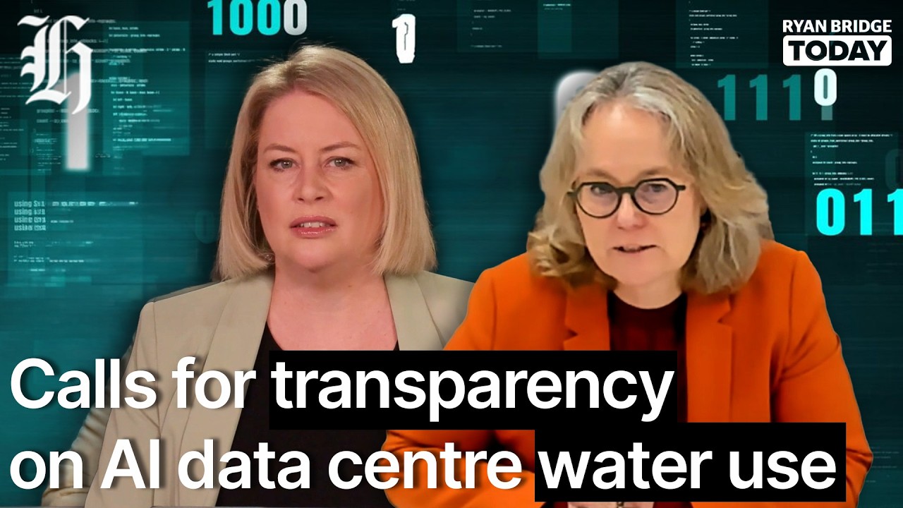 Calls for greater transparency on AI data centre water use | Ryan Bridge TODAY