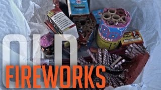 LIGHTING OLD FIREWORKS FOUND IN DUMPSTER