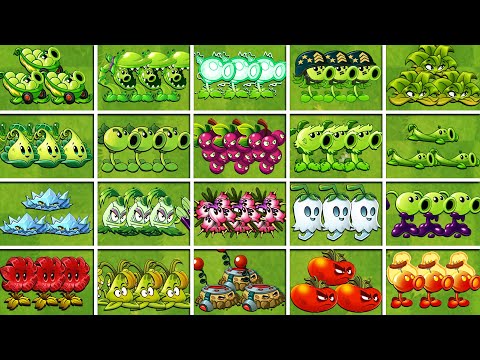Random Teams Battle  20 Teams, 3 Plants Each! PvZ 2 Plant vs Plant Showdown