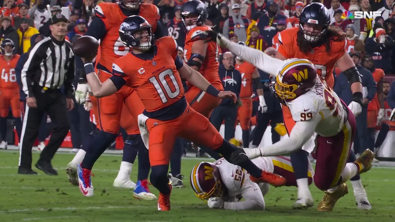 Nix zips it to Sutton at just the right moment for a Broncos' TD