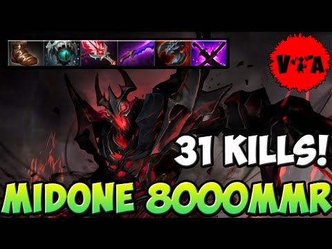 Dota 2 - MidOne 8000 MMR Plays Shadow Fiend vol #2 - Ranked Match