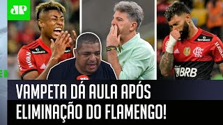 “No 1º baque, o Renato já entregou?” Vampeta dá aula após eliminação do Flamengo