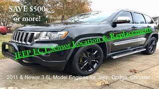 2011 Jeep Grand Cherokee 3.6L ECT Sensor Replacement