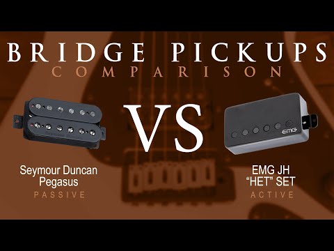 Seymour Duncan PEGASUS vs EMG JH "HET" SET - Bridge Pickup Guitar Comparison / Demo