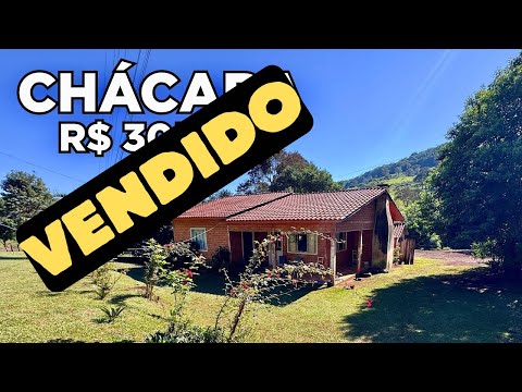 (VENDIDO) CHÁCARA À VENDA EM SANTA CATARINA CASA FRUTAS RIO NATUREZA - VENDIDO
