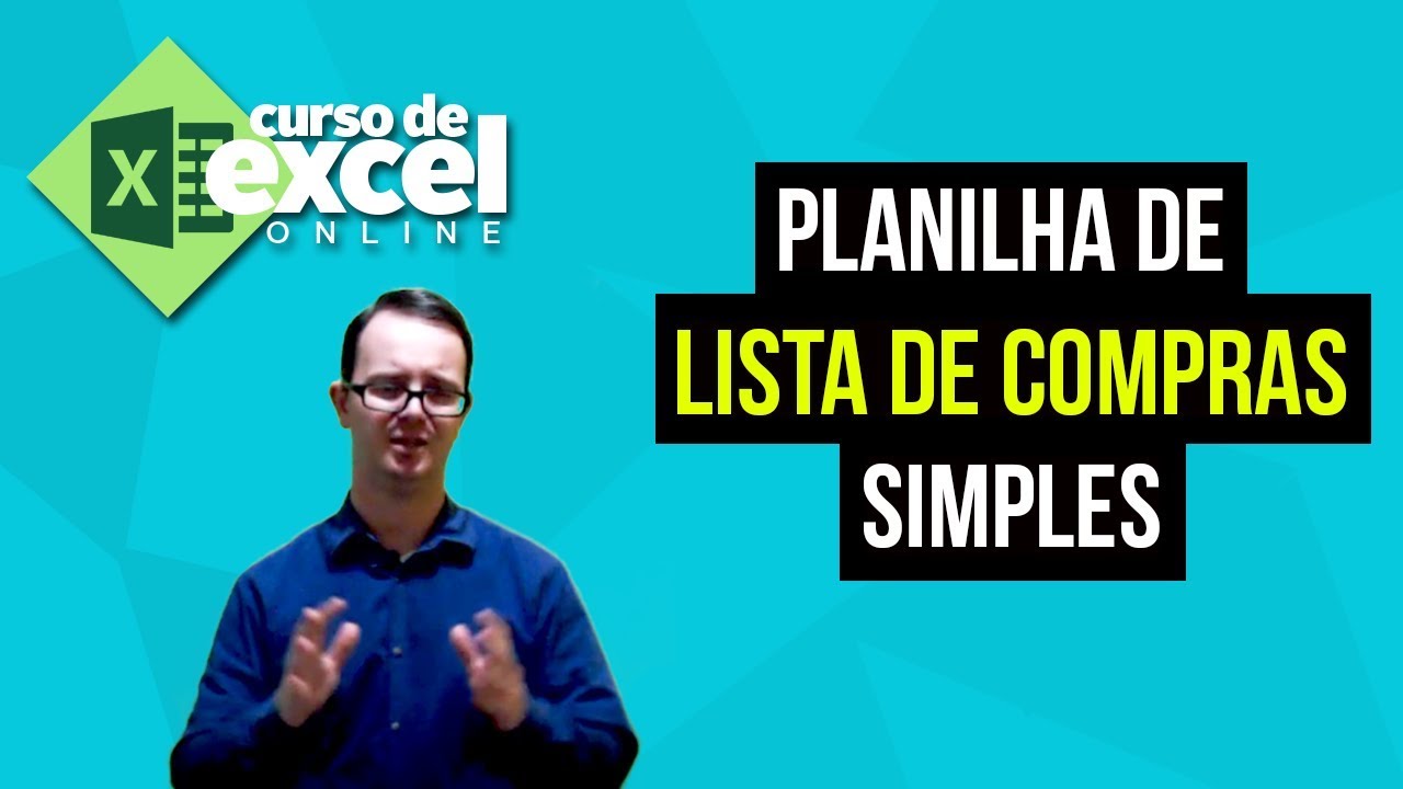 Como fazer Lista de Compras no Excel - Curso de Excel OnLine