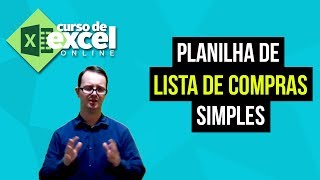 Como fazer Lista de Compras no Excel - Curso de Excel OnLine