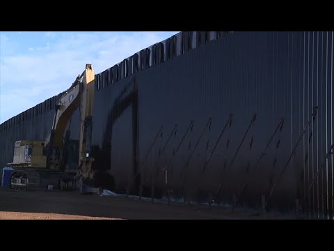Border wall construction continues in Tucson sector while migrant encounters dip down dramatically