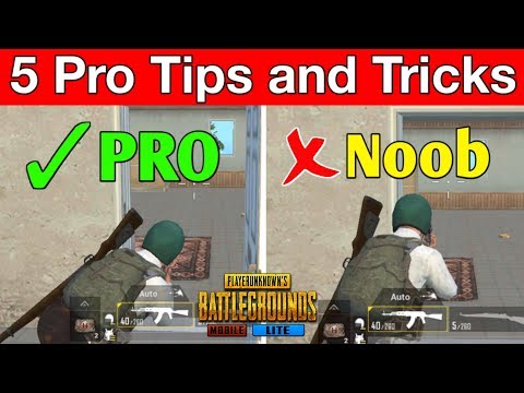 5 AMAZING PRO TIPS AND TRICKS FOR PUBG MOBILE LITE || ONLY 0.0001 PEOPLE KNOW
