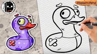 How to Draw a Rubber Duck Step by Step