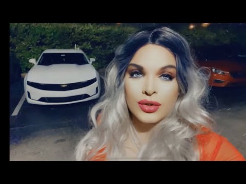 Gorgeous Look Walking In The Parking Lot , Feeling Fabulous ❤️ Azeri Trans Diva Star - Sayana Art ❤️