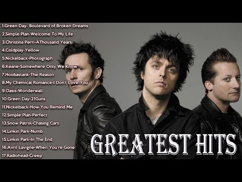 Green Day,Simple Plan,Coldplay,Oasis | Heartfelt 2000s Rock & Pop Punk Anthems – Full Playlist