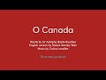 O Canada PIANO accompaniment (English-French)