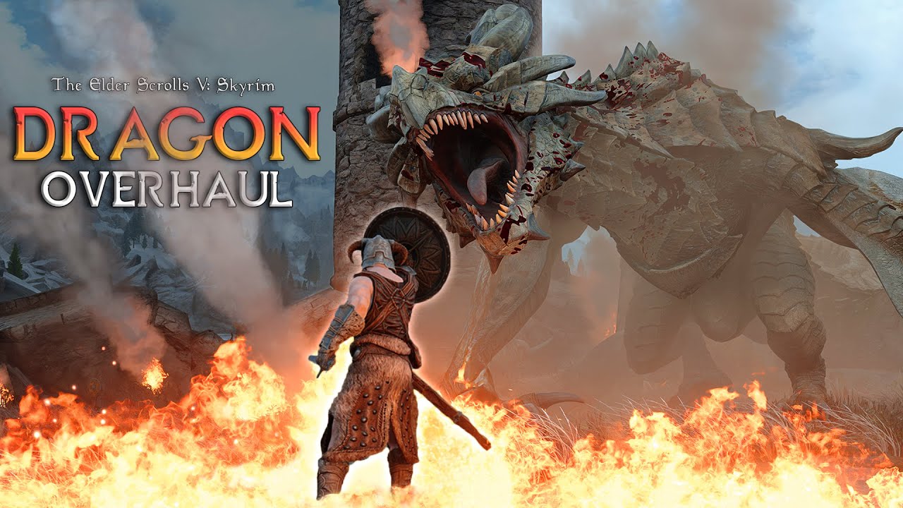 I Completely Overhauled Skyrim’s Dragons with Mods
