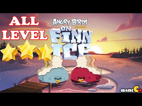Angry Birds Seasons: On Finn Ice ALL LEVEL 1-25 Walkthrough 3 Star