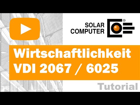 SOLAR-COMPUTER Wirtschaftlichkeitsberechnung VDI 2067-1 und VDI 6025