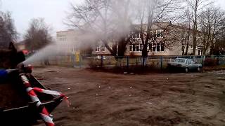 preview picture of video 'г. Светлый продувка газопровода (выстрел)'