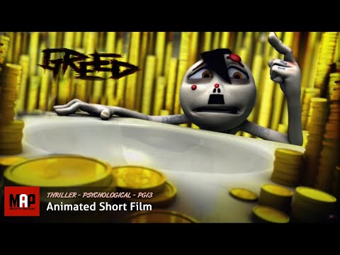 Psychological Thriller CGI 3d Animated Short Film ** GREED ** Award Winning Movie by Alli Sadegiani