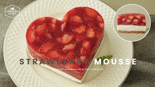 딸기 듬뿍~❣️ 딸기 무스케이크 만들기 : Strawberry mousse cake Recipe - Cooking tree 쿠킹트리*Cooking ASMR