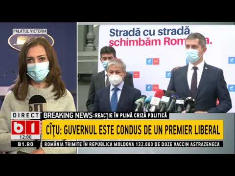 REACTIE IN PLINA CRIZA POLITICA - MESAJUL PREMIERULUI PENTRU PARTENERII USR PLUS_Stiri B1_17apr 2021