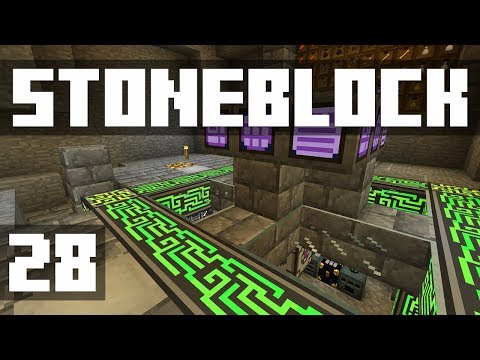 StoneBlock - Ep. 28: NEW SUPER BASE! (Modded Minecraft 1.12.2) | iJevin