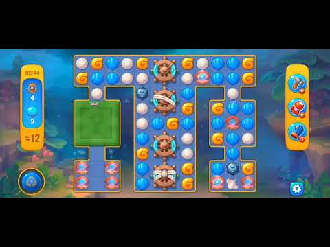 Fishdom Easy Level 10244 (with ingame lightning booster) @choraelmin