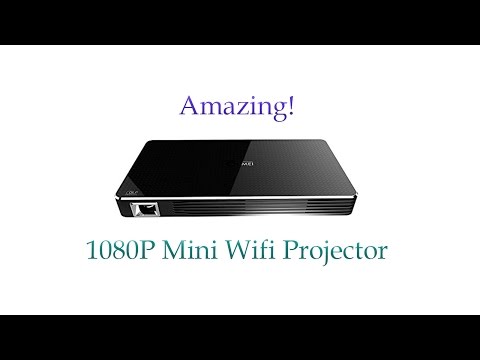 Amazing! 1080P Mini WIFI Portable Projector Unboxing, Setup, & Footage - Boddenly