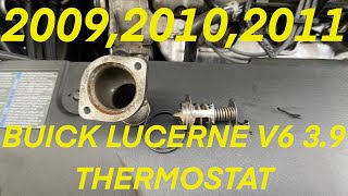 2009 - 2011 Buick Lucerne V6 3.9 Thermostat Location and Removal