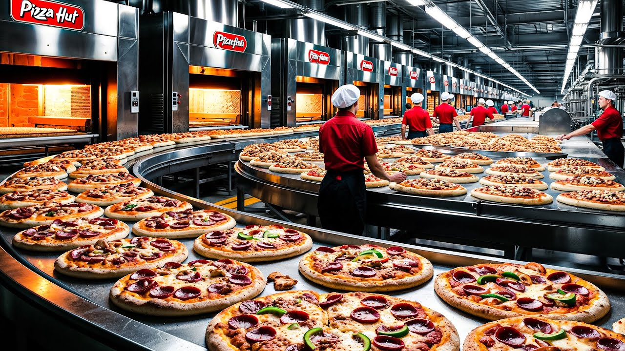 How Pizza Hut is Made in Factories | Pizza Hut Industry Production