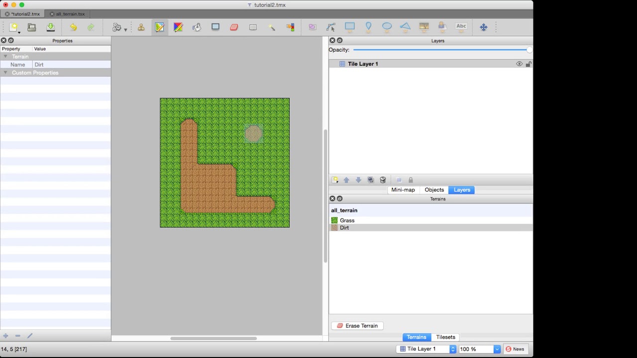 Tiled Map Editor Tutorial: Terrains