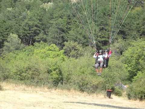 Paragliding Bad Tandem Landing
