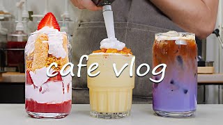 🌼Cafe Vlog Collection/It’s Smoothies Day — Let’s Blend Some Joy💛Cafe Vlog/ASMR/카페브이로그/no bgm