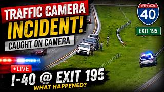 Traffic Camera Captures Single-Vehicle Incident on I-40 Exit 195 | No Injuries Reported (7/28/2026)