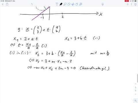 Übungsblatt5.1 – Analytische Geometrie - Geradengleichung mit Anwendung Aufg.10