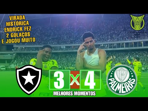 HISTORIC AND CHAMPIONSHIP-LIKE COMEBACK | BOTAFOGO 3X4 PALMEIRAS | HIGHLIGHTS | BRAZILIAN CHAMPIO...