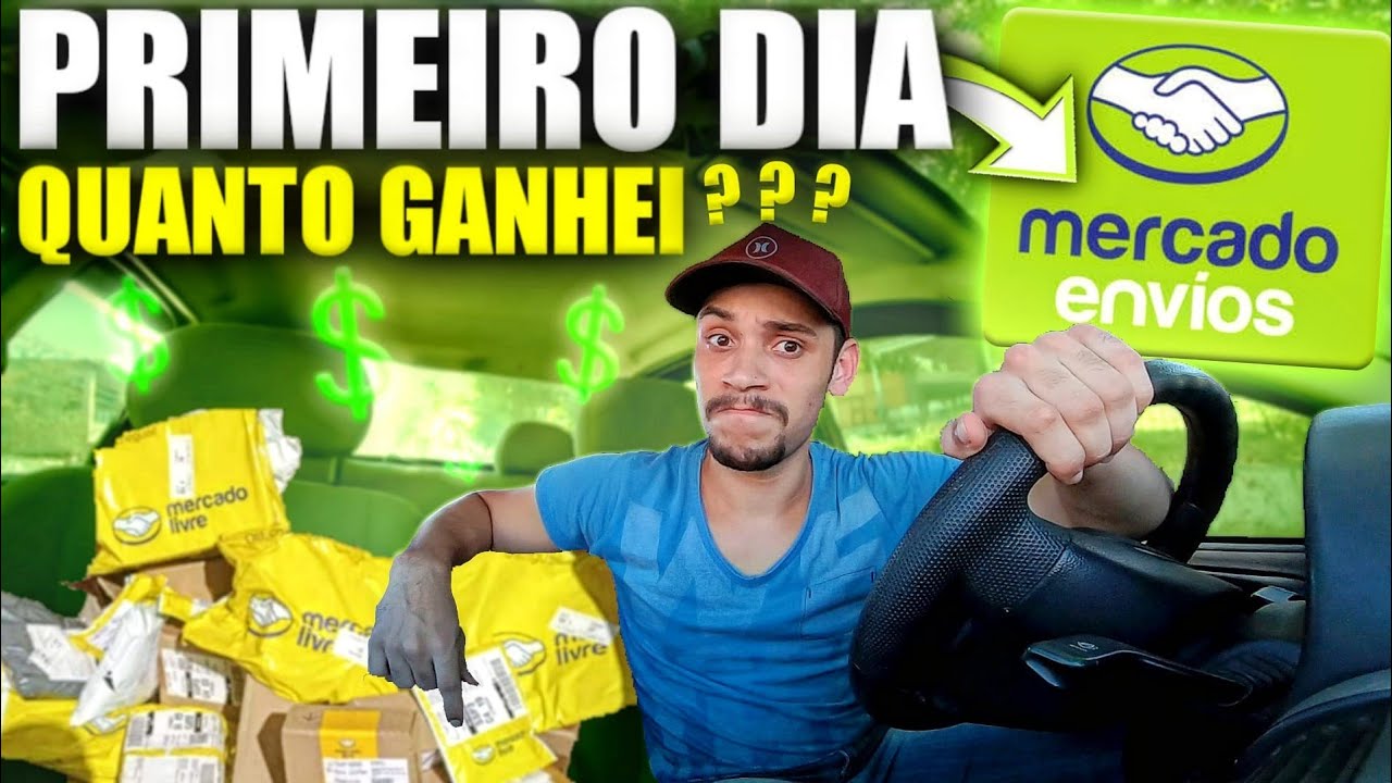 Primeiro dia como Entregador do Mercado Livre de Carro - Ganhei muito Bem 😁 *Mercado Envios*